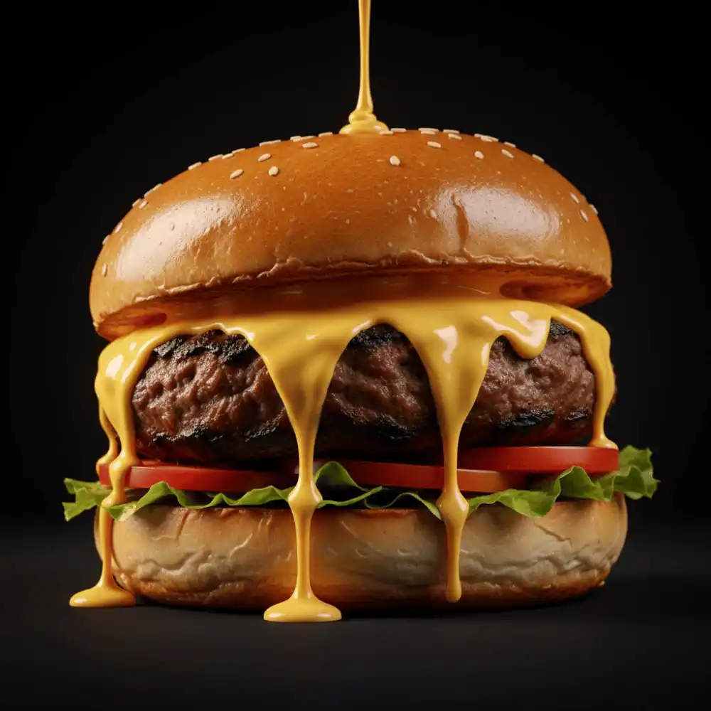 Hambúrguer artesanal na brasa